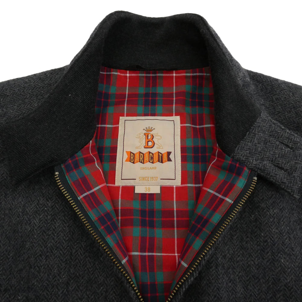 BARACUTA バラクータ イングランド製 裏地チェック G9 ウール ジャケット グレー系 38【中古】