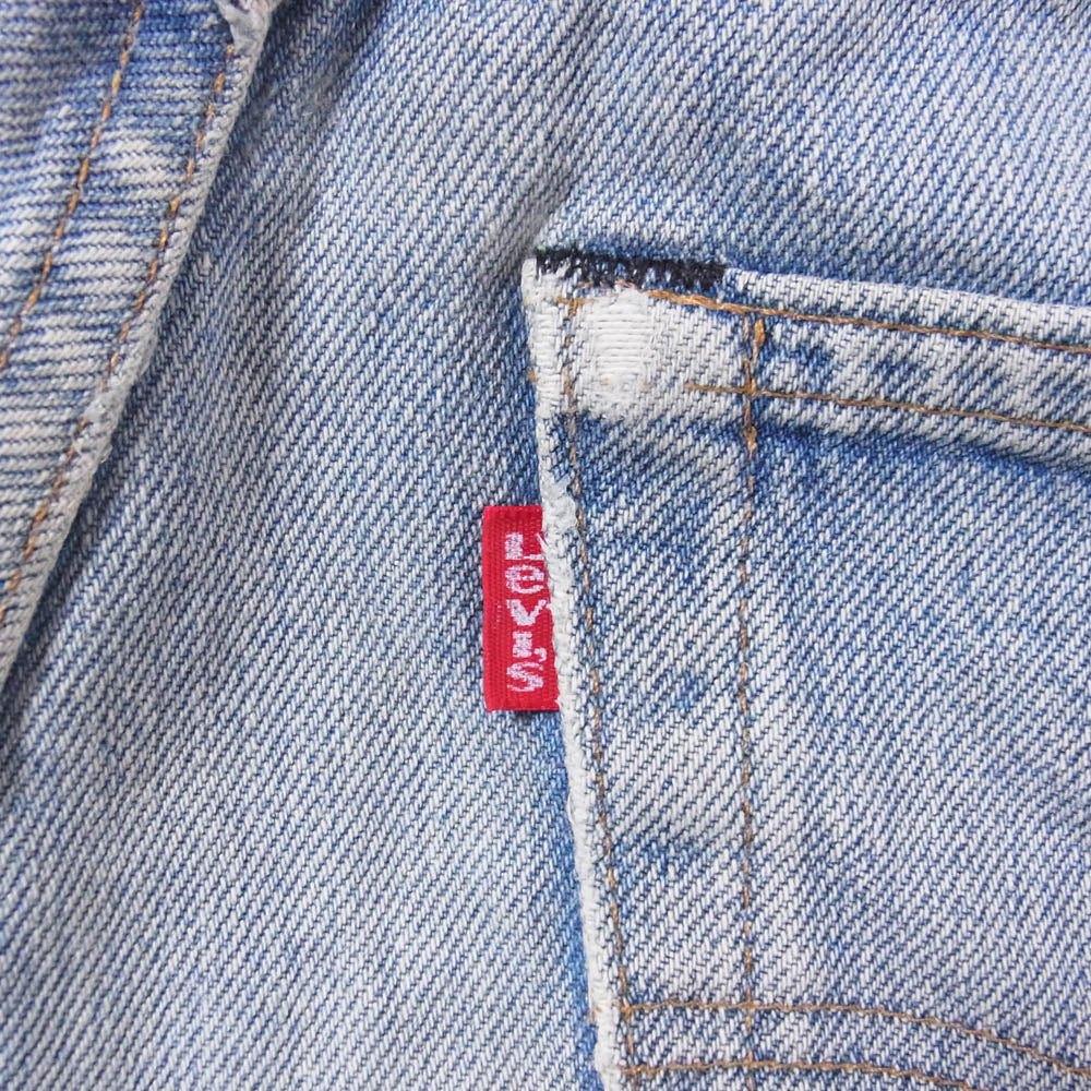 Levi's リーバイス 80s 501 赤耳 ボタン裏刻印524 デニム パンツ ライトブルー系 W28W36【中古】