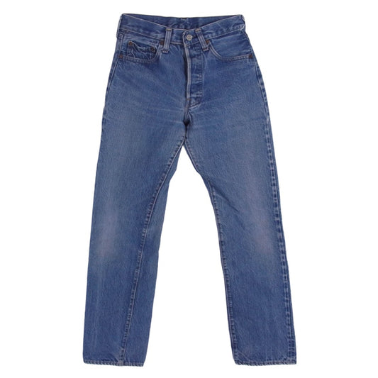 Levi's リーバイス 80s 501 赤耳 ボタン裏刻印524 デニム パンツ ライトブルー系 W27L34【中古】