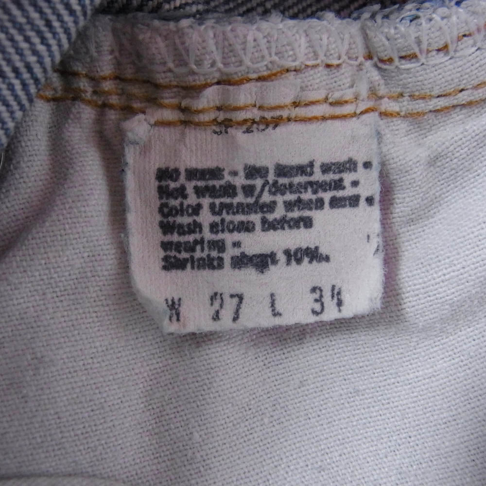 Levi's リーバイス 80s 501 赤耳 ボタン裏刻印524 デニム パンツ ライトブルー系 W27L34【中古】