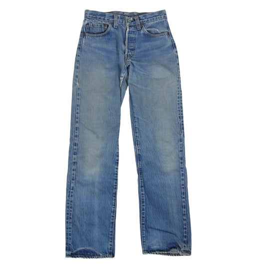 Levi's リーバイス 80s 501 赤耳 ボタン裏刻印524デニム パンツ インディゴブルー系 W27程度【中古】