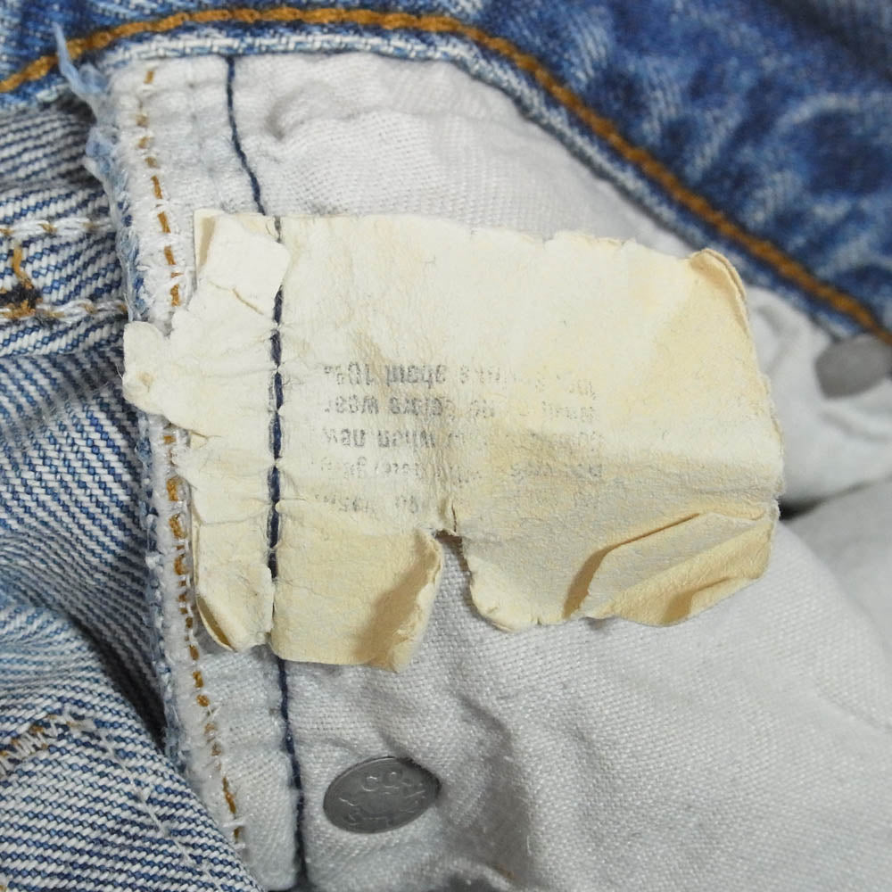 Levi's リーバイス 80s 501 赤耳 ボタン裏刻印524デニム パンツ インディゴブルー系 W27程度【中古】