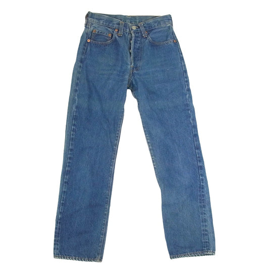 Levi's リーバイス 80s 501 赤耳 ボタン裏刻印524デニム パンツ インディゴブルー系 27【中古】