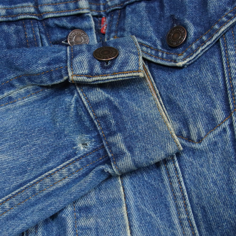 Levi's リーバイス 80s USA製 76001-1212 ケアタグ ボタン裏刻印674 レディース キッズ デニム ジャケット インディゴブルー系 M【中古】