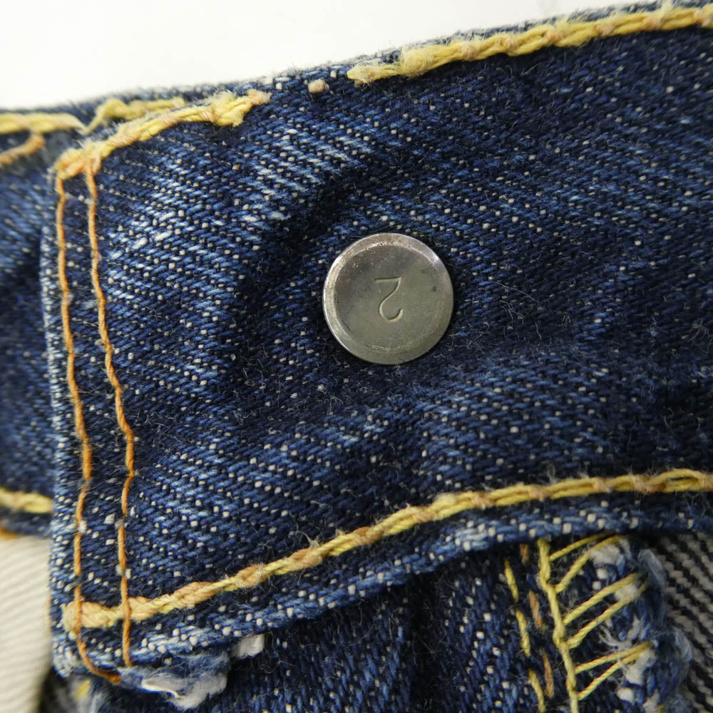 Levi's リーバイス 60s VINTAGE ヴィンテージ 501 BIGE S-TYPE Sタイプ 裏刻印2 両面不均等V 平行ステッチ デニム パンツ インディゴブルー系 W28 L30【中古】