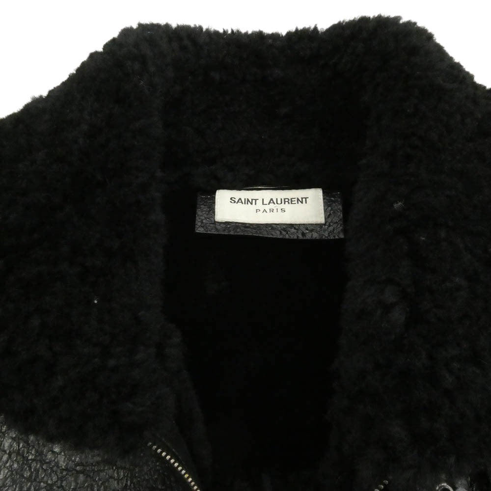 SAINT LAURENT サンローラン 630132 YCCR2 ムートン レザー ボア