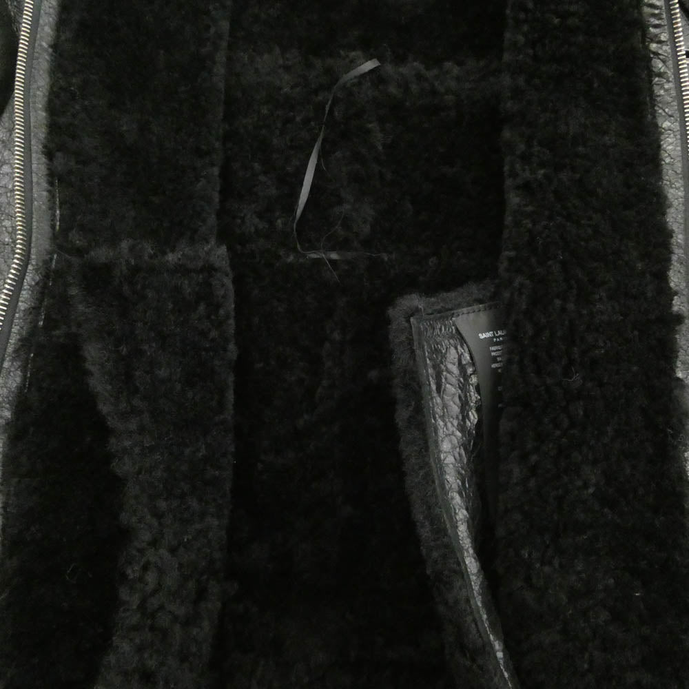 SAINT LAURENT サンローラン 630132 YCCR2 ムートン レザー ボア