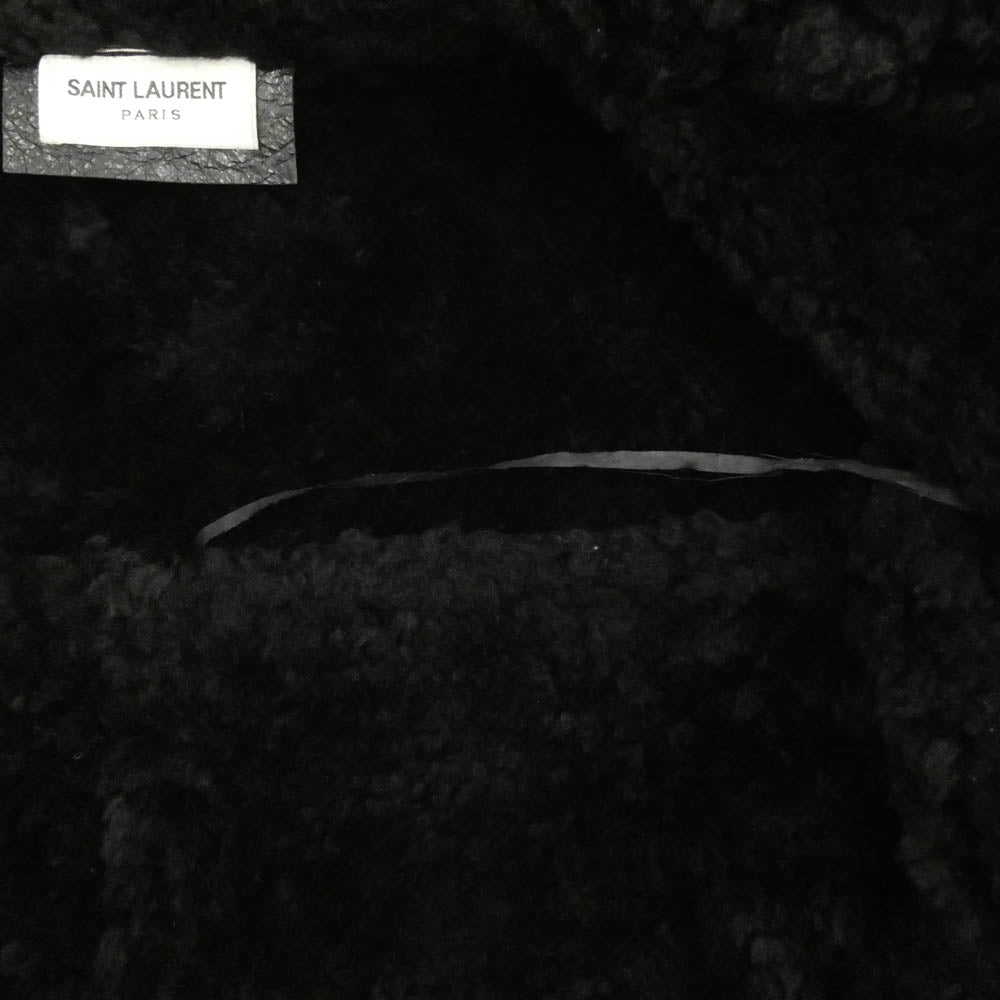 SAINT LAURENT サンローラン 630132 YCCR2 ムートン レザー ボア