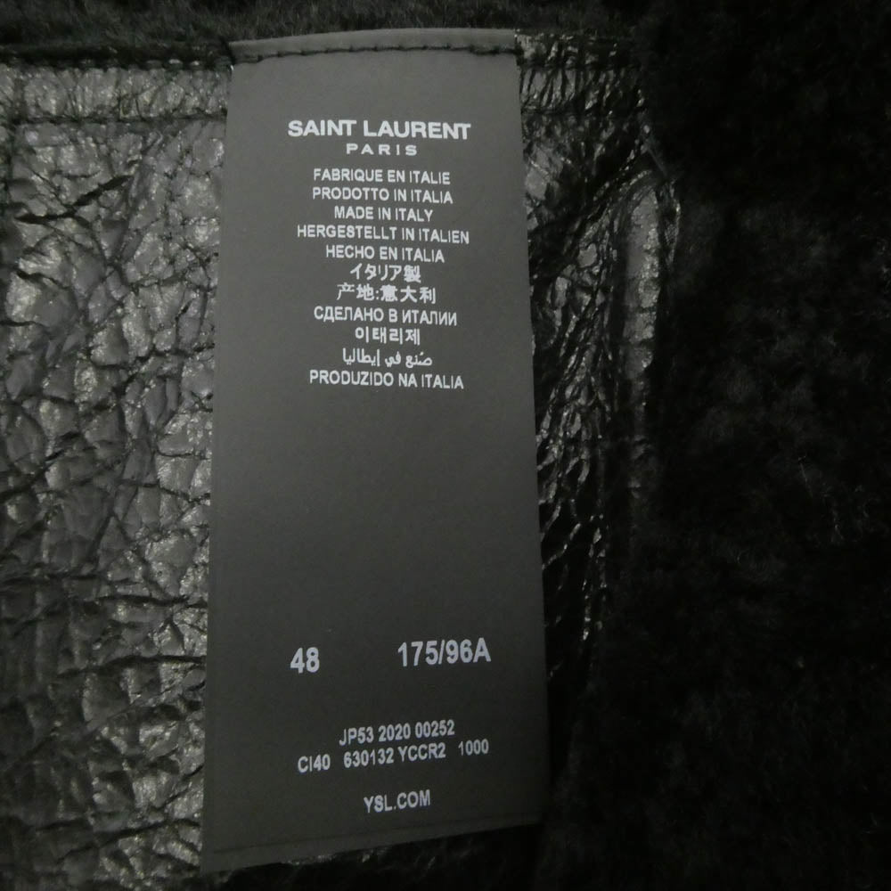 SAINT LAURENT サンローラン 630132 YCCR2 ムートン レザー ボア