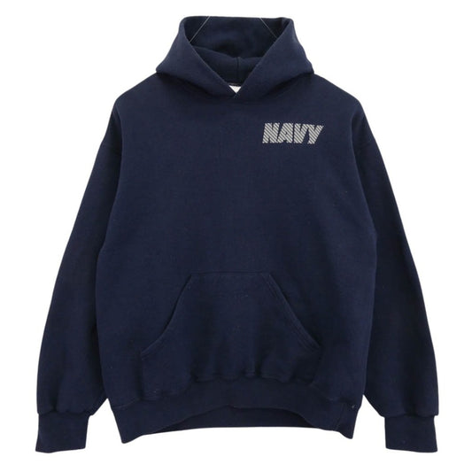 ソフィー USA製 OFFICIAL U.S.NAVY UNIFORM 米軍 フィジカル トレーニング スウェットパーカー ネイビー系 L【中古】
