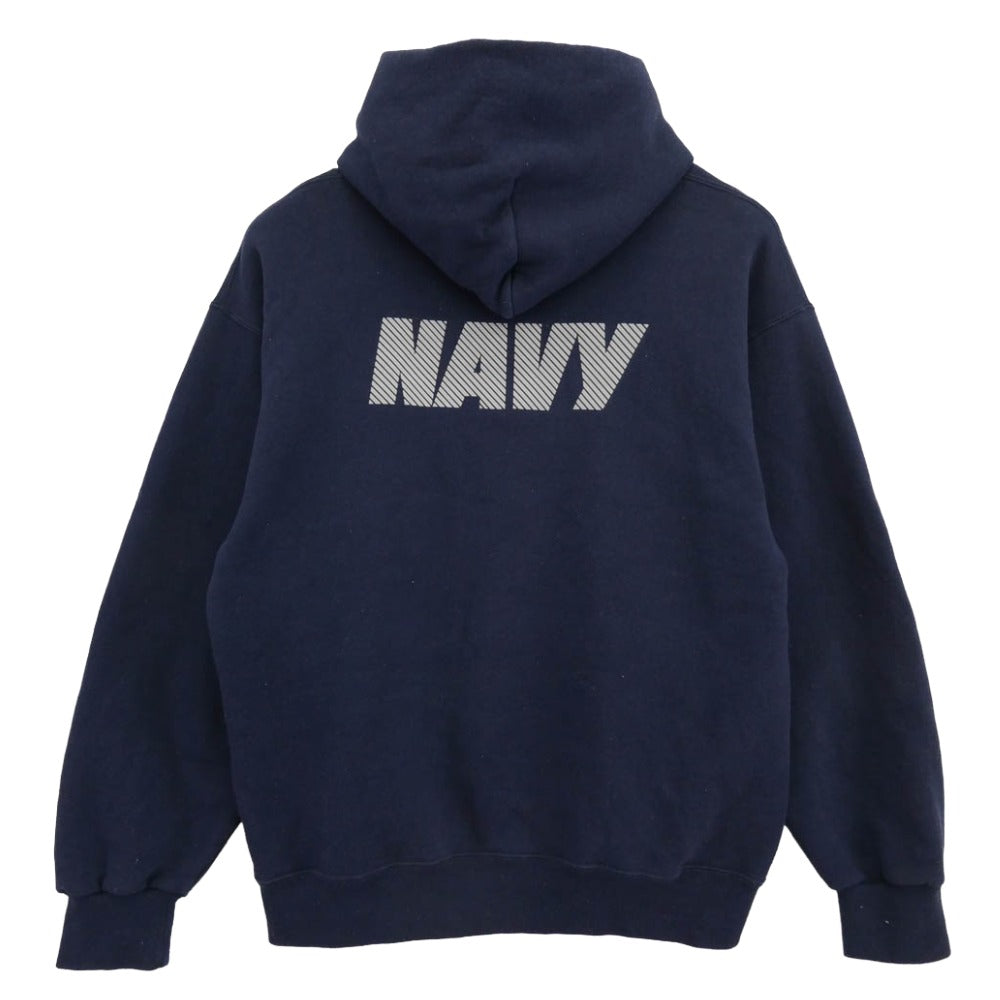 ソフィー USA製 OFFICIAL U.S.NAVY UNIFORM 米軍 フィジカル トレーニング スウェットパーカー ネイビー系 L【中古】