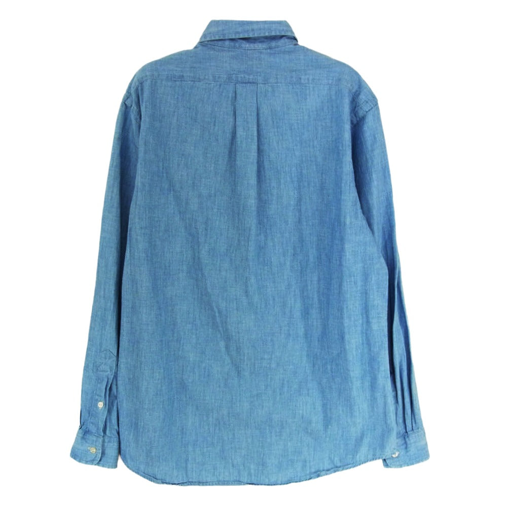POLO RALPH LAUREN ポロ・ラルフローレン CLASSIC FIT クラシックフィット シャンブレー BD シャツ インディゴブルー系 M【中古】
