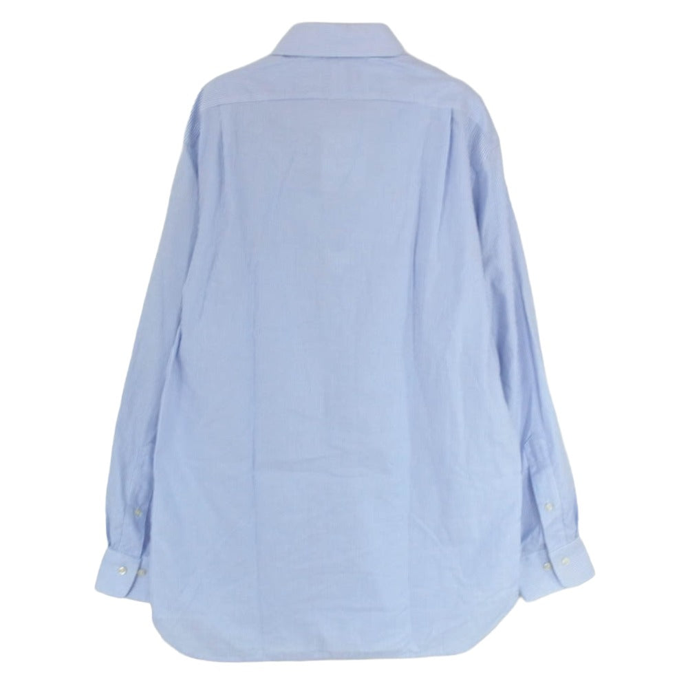 POLO RALPH LAUREN ポロ・ラルフローレン CLASSIC FIT クラシックフィット ワイドカラー ストライプ シャツ ブルー系 15 1/2【中古】