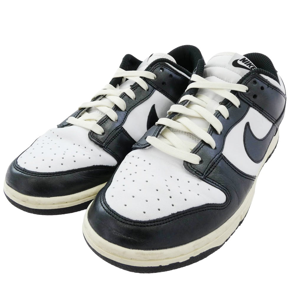 NIKE ナイキ FQ8899-100 Women’s Dunk Low PRM Vintage ウィメンズ ダンクロー ローカット スニーカー ホワイト系 ブラック系 28.5cm【中古】