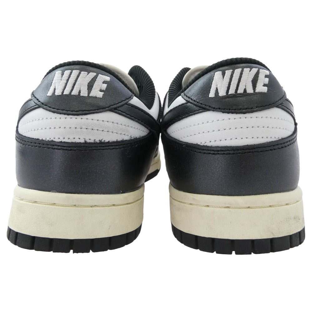 NIKE ナイキ FQ8899-100 Women’s Dunk Low PRM Vintage ウィメンズ ダンクロー ローカット スニーカー ホワイト系 ブラック系 28.5cm【中古】