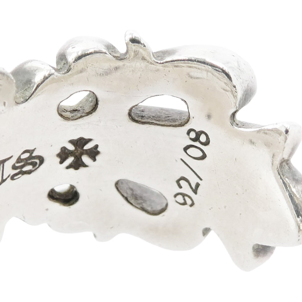 CHROME HEARTS クロムハーツ（原本無） DBL FLRL CRS ダブルフローラル クロス リング シルバー シルバー系 18号【中古】