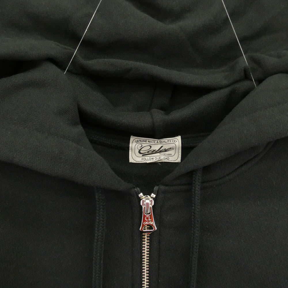 CALEE キャリー 24AW CL-24AW056 DOUBLE FACE DROP ZIP HD ダブル フェイス ジップ パーカー ブラック系 XL【中古】