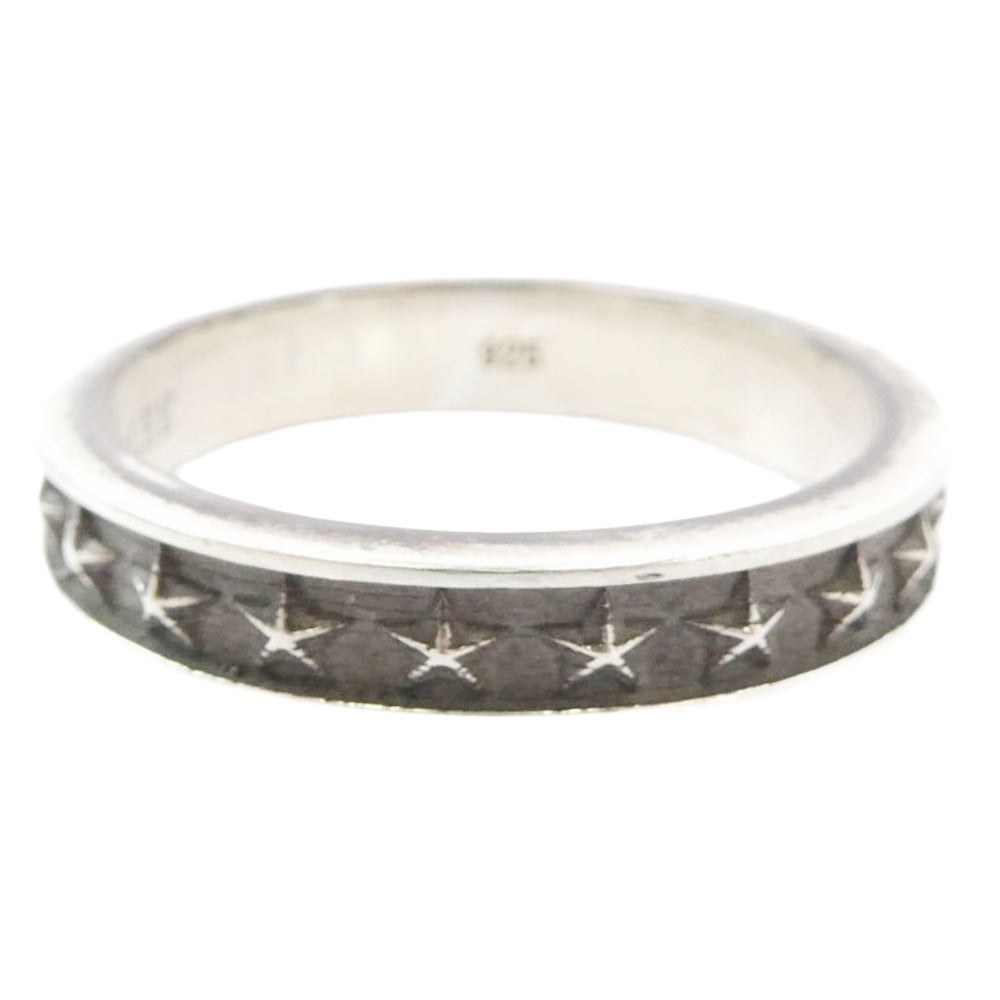 CALEE キャリー SILVER STAR NARROW RING シルバー スター ナロー リング シルバー系 23.5号【中古】