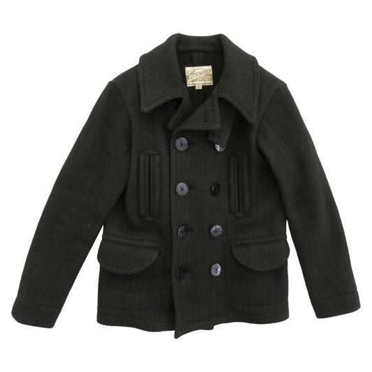 BROWNS'S BEACH ブラウンズビーチ BBJ9007 FULL COUNT BROWN'S BEACH PEA COAT ウール フルカウント ブラウンズビーチ コート チャコール系 40【中古】
