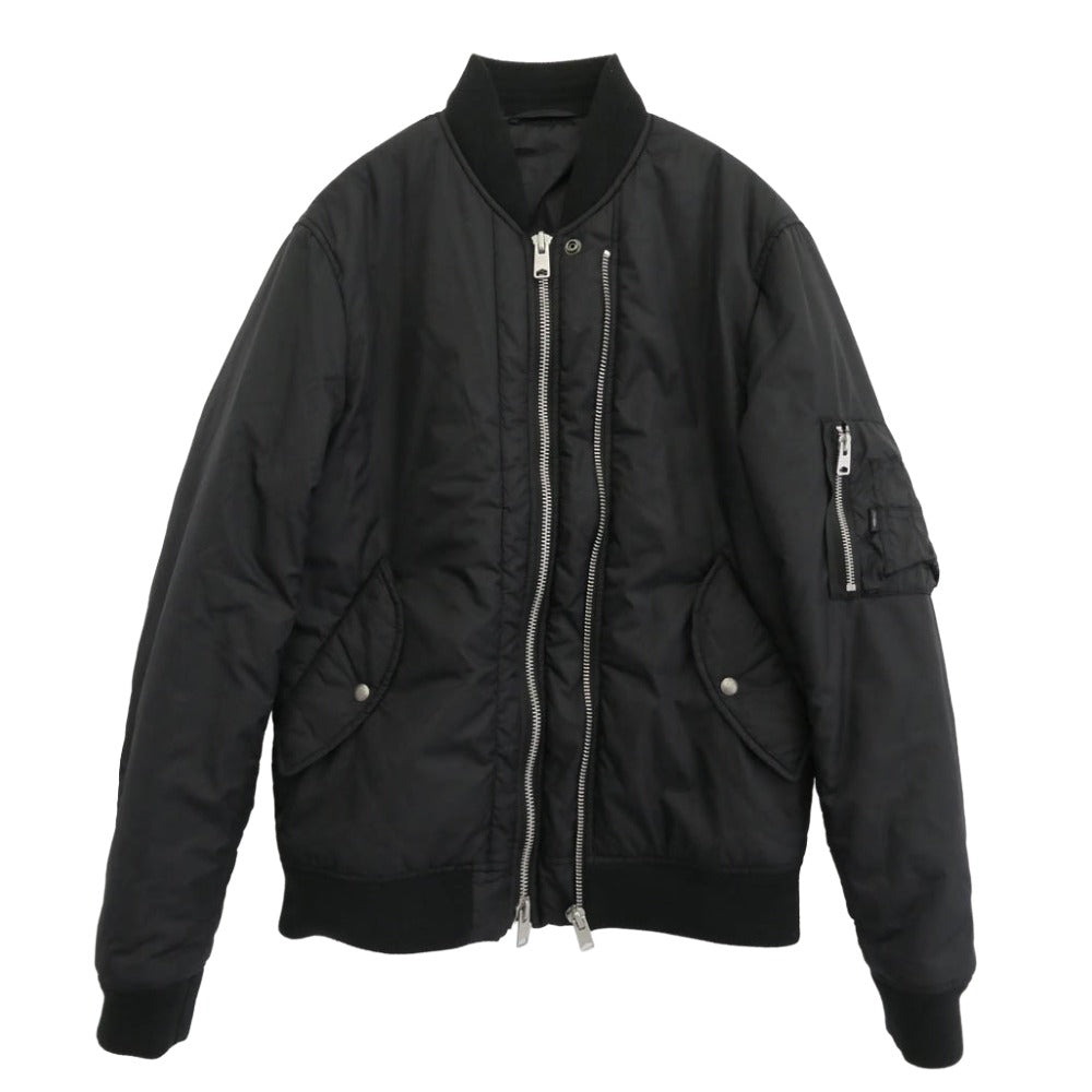 ALLSAINTS オールセインツ MJ024N MA-1 中綿 ボンバージャケット フライトジャケット ブルゾン ブラック系 XS【中古】
