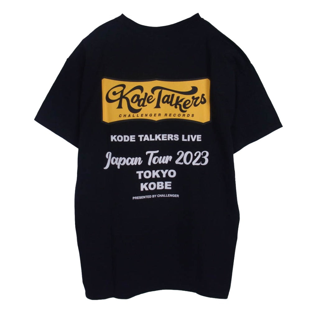 CHALLENGER チャレンジャー CLG-TS 023-020 KODE TALKERS 2023 TOUR TEE コードトーカーズ 半袖 ツアーTシャツ ブラック系 L【中古】