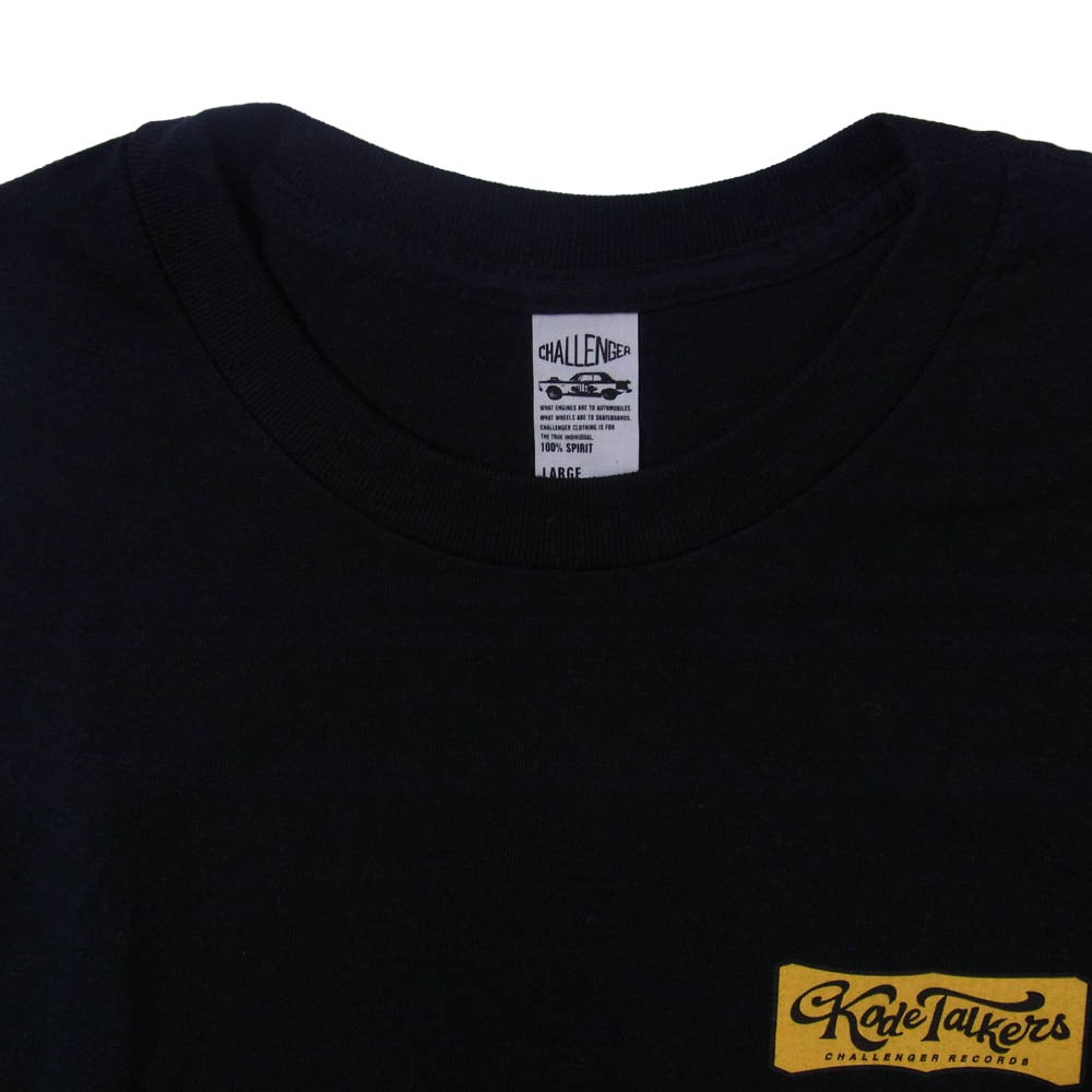 CHALLENGER チャレンジャー CLG-TS 023-020 KODE TALKERS 2023 TOUR TEE コードトーカーズ 半袖 ツアーTシャツ ブラック系 L【中古】