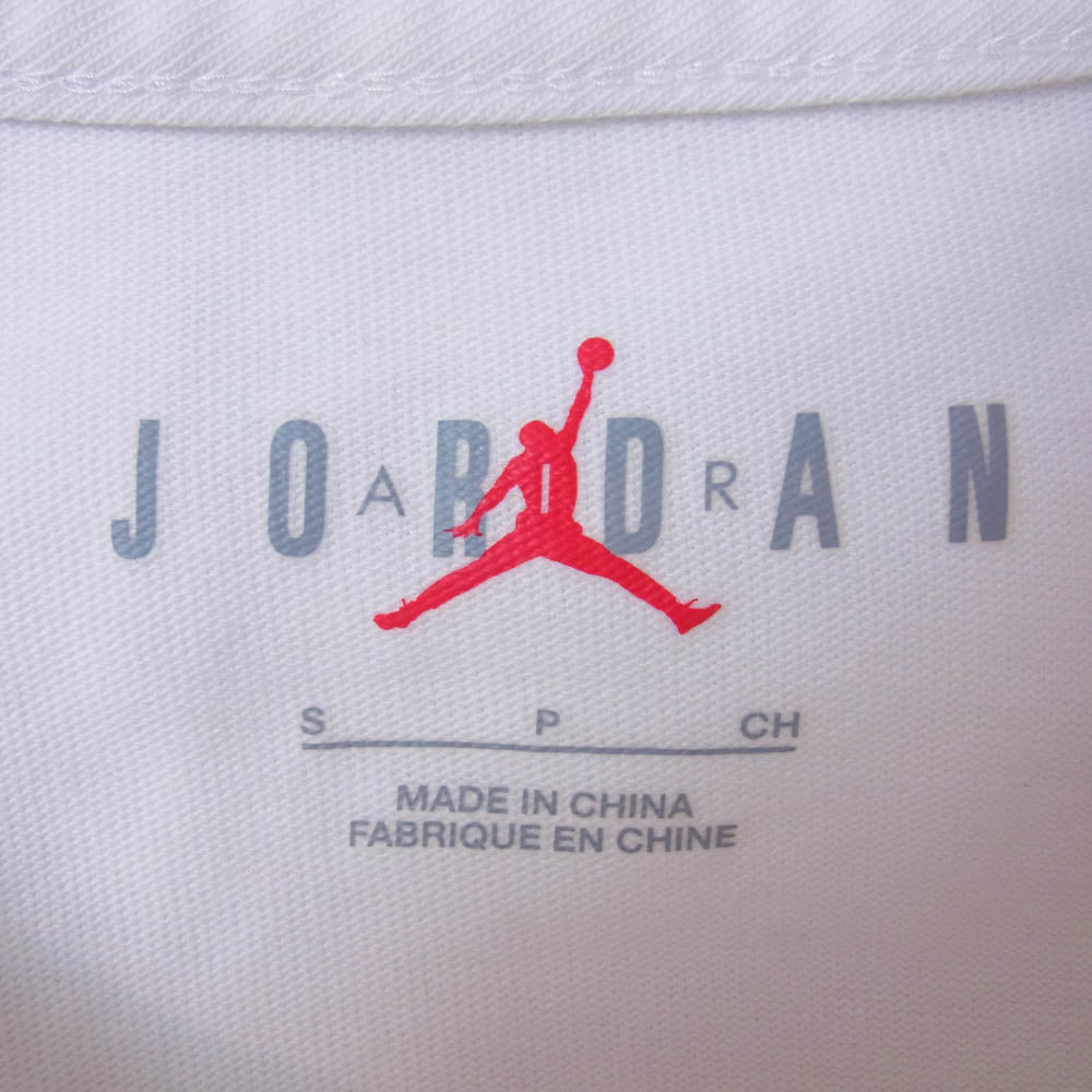 NIKE AIR JORDAN ナイキ ジョーダン 21AW DJ0619-133 Air Jordan Travis Scott Fragment Tee White トラヴィススコット フラグメント 半袖 Tシャツ オフホワイト系 165/84A【中古】