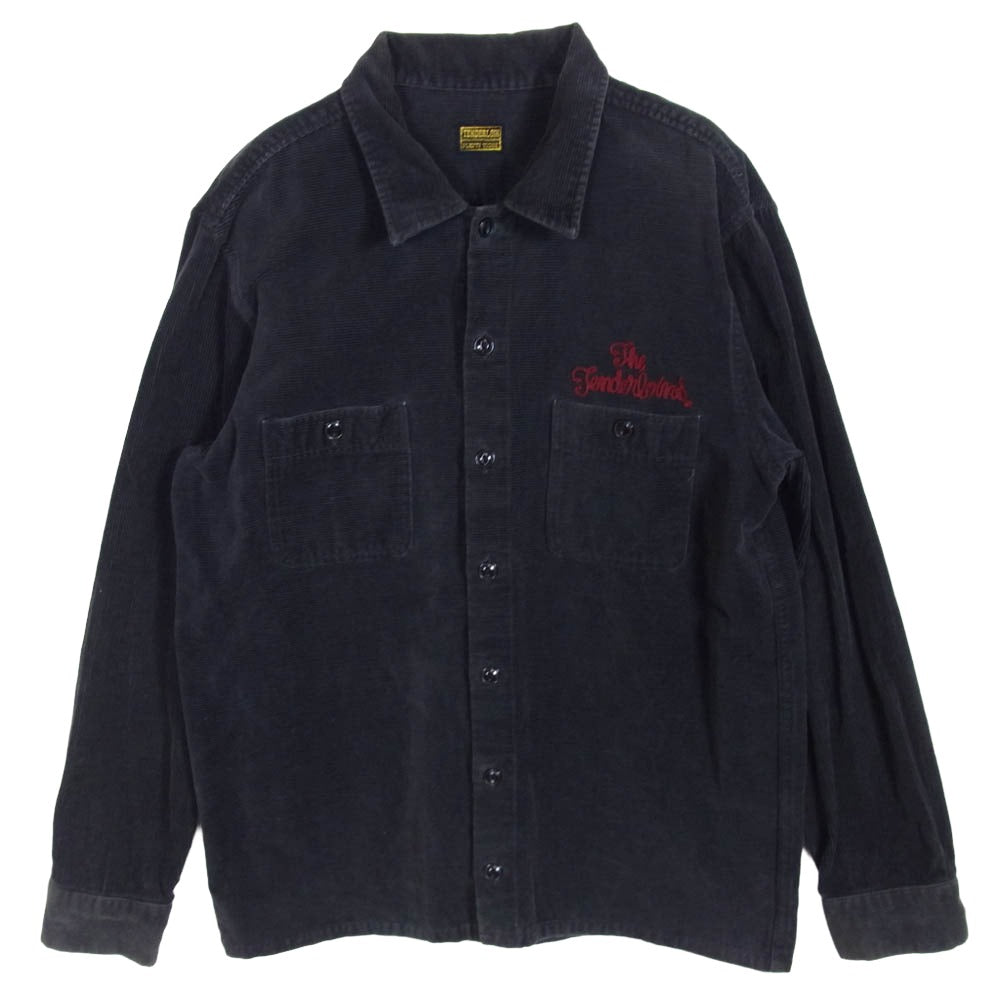 ※売り切り価格　TENDERLOIN テンダーロイン ウールシャツ　ブラック TENDERLOIN テンダーロイン T-CORDUROY SHT 開襟 コーデュロイ シャツ