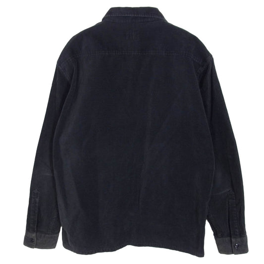 TENDERLOIN テンダーロイン T-CORDUROY SHT 開襟 コーデュロイ シャツ ブラック系 S【中古】