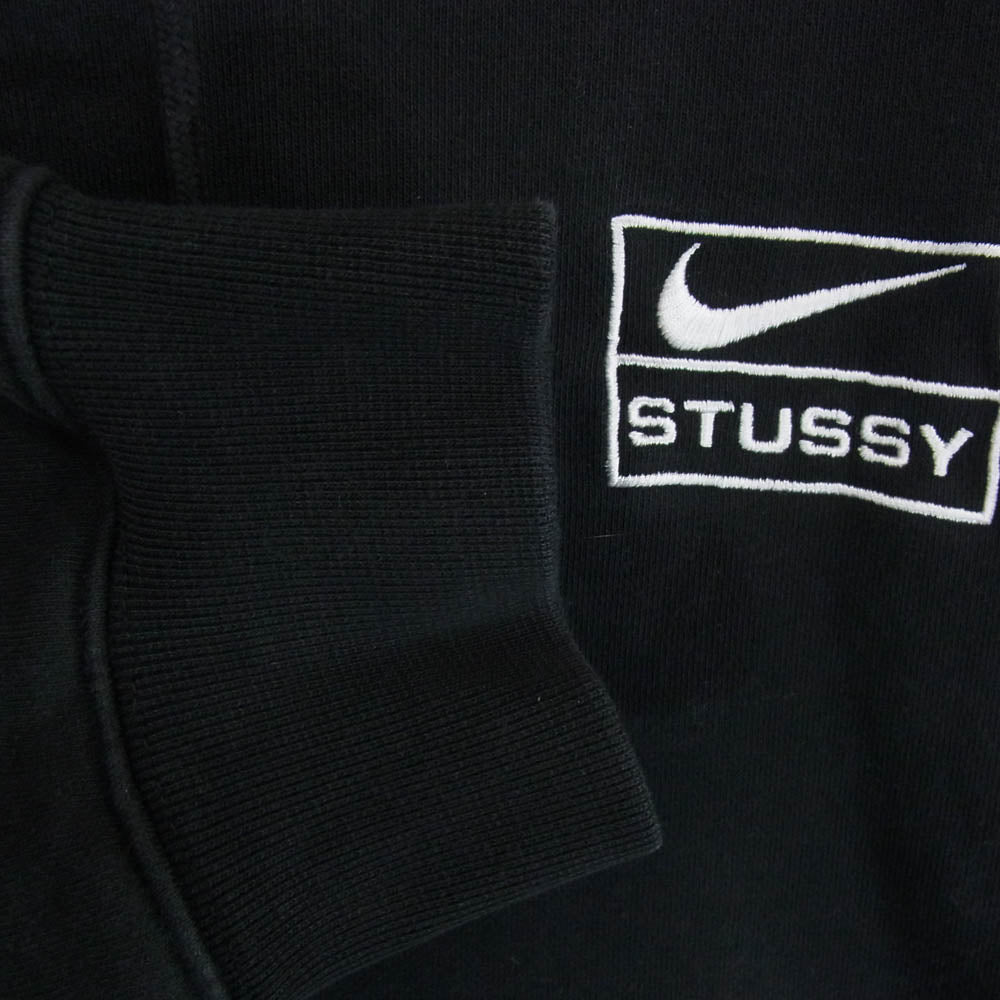 NIKE ナイキ 24AW FJ9175-010 x STUSSY Stone Washed Fleece Zip Hoodie ステューシー ストーン ウォッシュ フリース ジップ フーディー パーカー ブラック系 M【中古】