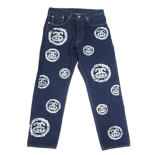 STUSSY ステューシー A1592-0000 x LEVI'S × DENIM TEARS 501DT リーバイス デニムティアーズ インディゴ デニムパンツ インディゴブルー系 32【中古】