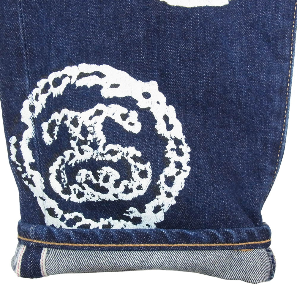 STUSSY ステューシー A1592-0000 x LEVI'S × DENIM TEARS 501DT リーバイス デニムティアーズ インディゴ デニムパンツ インディゴブルー系 32【中古】