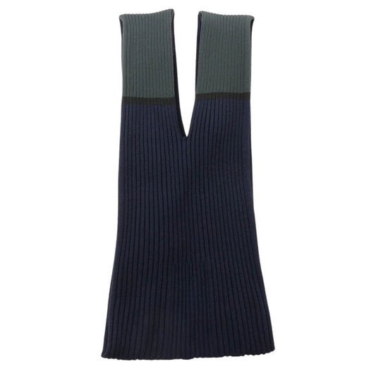 CFCL シ―エフシーエル NOTCHED RIB HAND BAG ノッチリブハンドバッグ ネイビー系 F【中古】