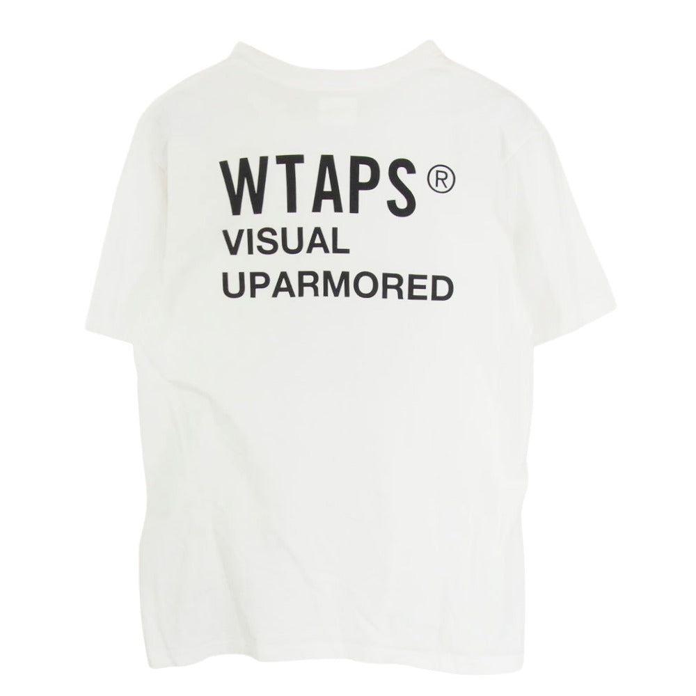 WTAPS ダブルタップス 20SS DCLXVI S/S TEE ロゴ プリント 半袖 Tシャツ ホワイト系 X02【中古】