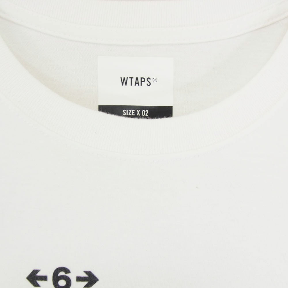 WTAPS ダブルタップス 20SS DCLXVI S/S TEE ロゴ プリント 半袖 Tシャツ ホワイト系 X02【中古】