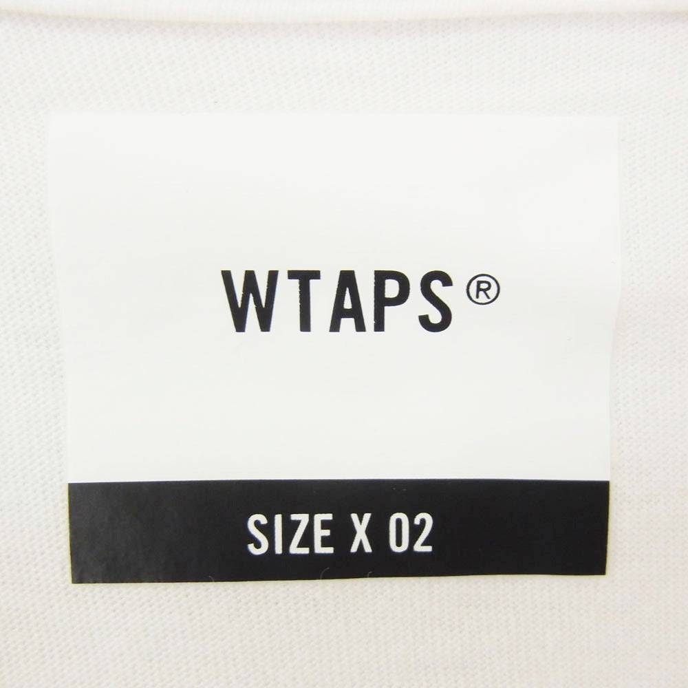 WTAPS ダブルタップス 20SS DCLXVI S/S TEE ロゴ プリント 半袖 Tシャツ ホワイト系 X02【中古】