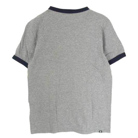 HYSTERIC GLAMOUR ヒステリックグラマー 02173CT05 LOOK AT ME フロントプリント リンガーネック Tシャツ 半袖カットソー グレー系 M【中古】