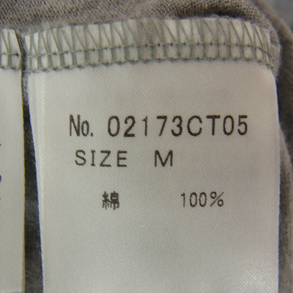 HYSTERIC GLAMOUR ヒステリックグラマー 02173CT05 LOOK AT ME フロントプリント リンガーネック Tシャツ 半袖カットソー グレー系 M【中古】