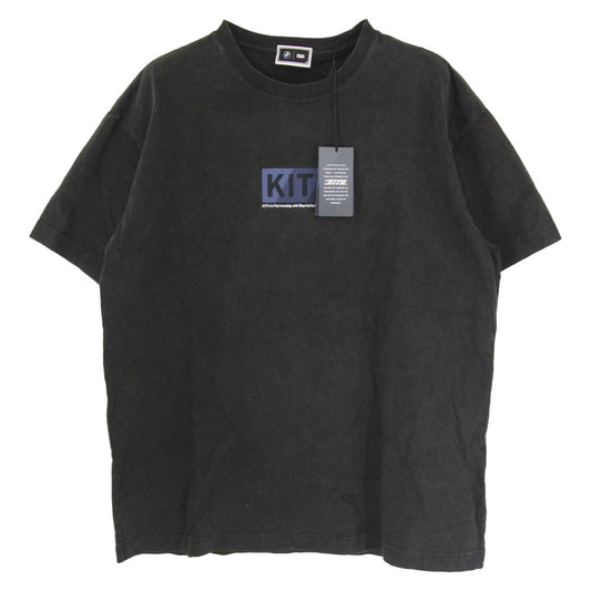KITH キス 24AW KMH033030 × BMW ビーエムダブリュー Technoviolet Vintage Tee ヴィンテージ加工 ロゴプリント Tシャツ 半袖カットソー ブラック系 M【新古品】【未使用】【中古】