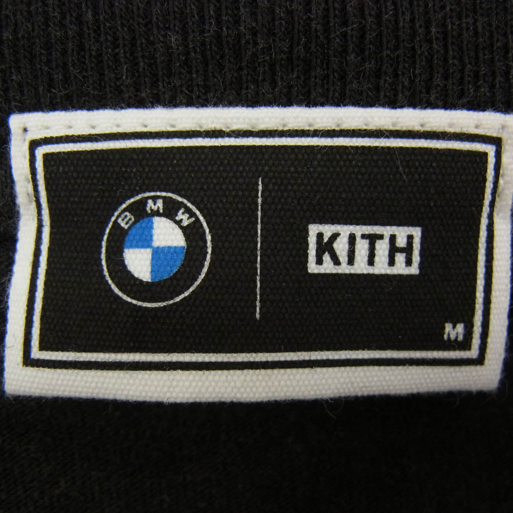 KITH キス 24AW KMH033030 × BMW ビーエムダブリュー Technoviolet Vintage Tee ヴィンテージ加工 ロゴプリント Tシャツ 半袖カットソー ブラック系 M【新古品】【未使用】【中古】