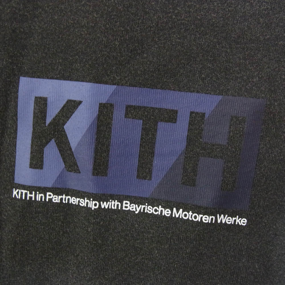 KITH キス 24AW KMH033030 × BMW ビーエムダブリュー Technoviolet Vintage Tee ヴィンテージ加工 ロゴプリント Tシャツ 半袖カットソー ブラック系 M【新古品】【未使用】【中古】