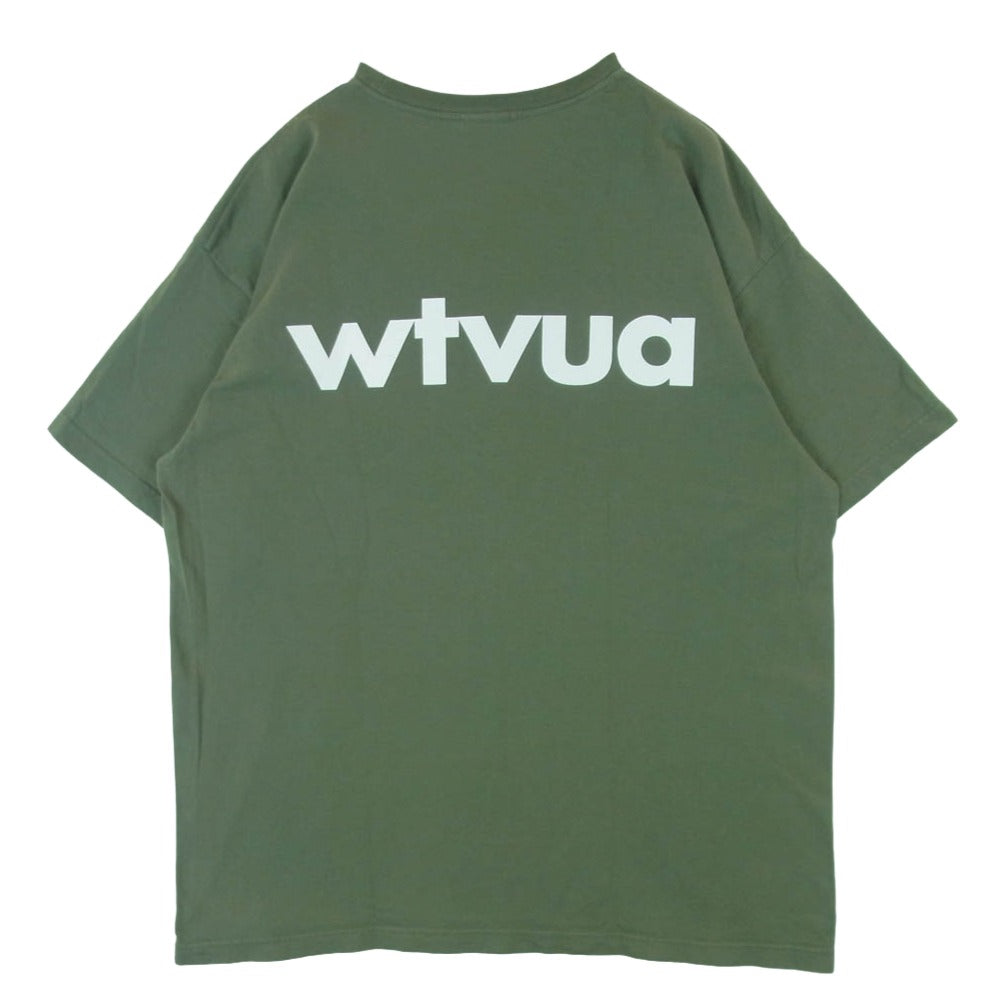 WTAPS ダブルタップス 23SS 231ATDT-LTM02S WTVUA SS COTTON OLIVE DRAB ショートスリーブ コットン オリーブ ドラブ スポット フロント バック ロゴ Tシャツ 半袖 カットソー グリーン系 03【中古】
