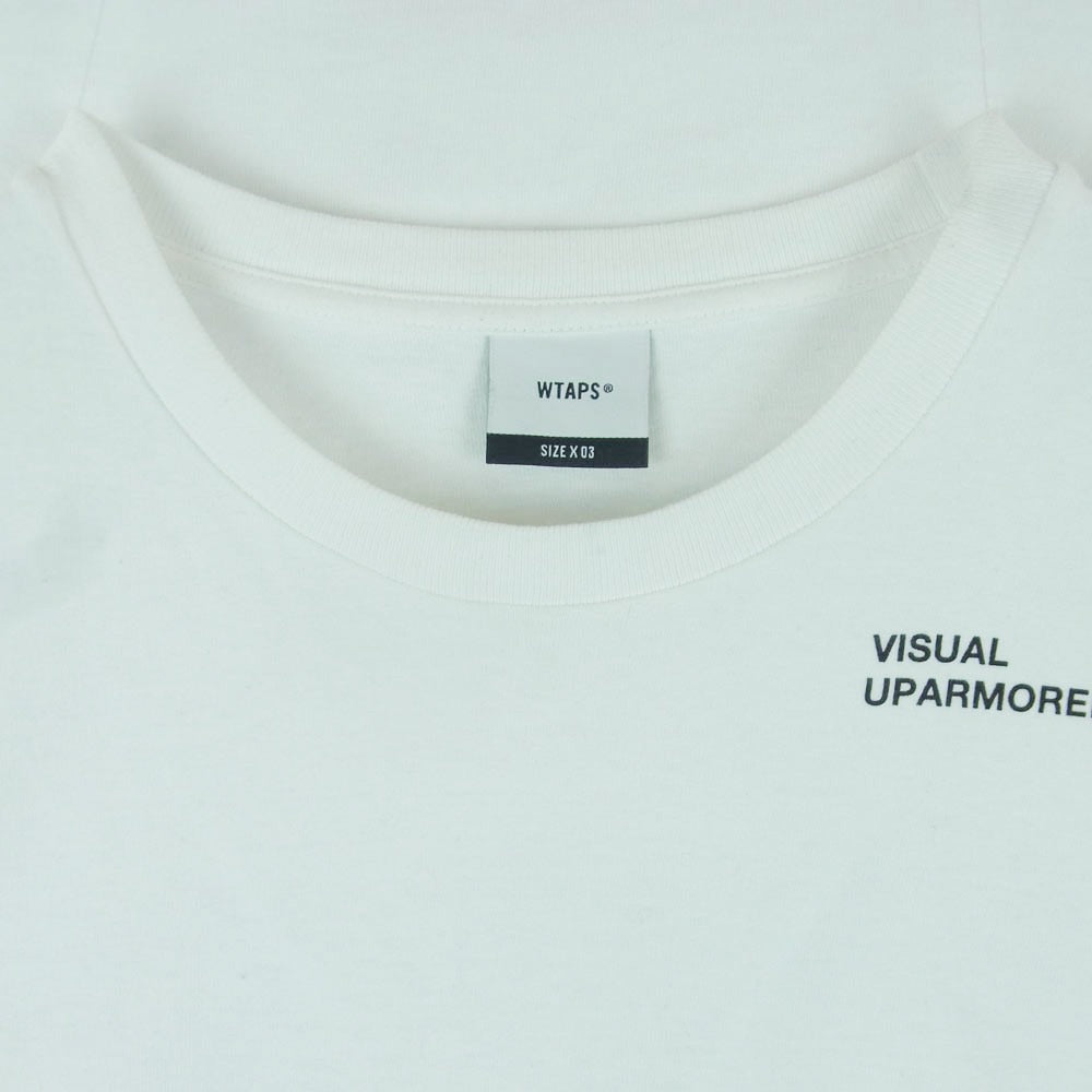 WTAPS ダブルタップス 23SS 231ATDT-LTM02S VISUAL UPARMORED LS COTTON ビジュアル アップアーマード コットン ロングスリーブ 長袖 Tシャツ カットソー ホワイト系 03【中古】