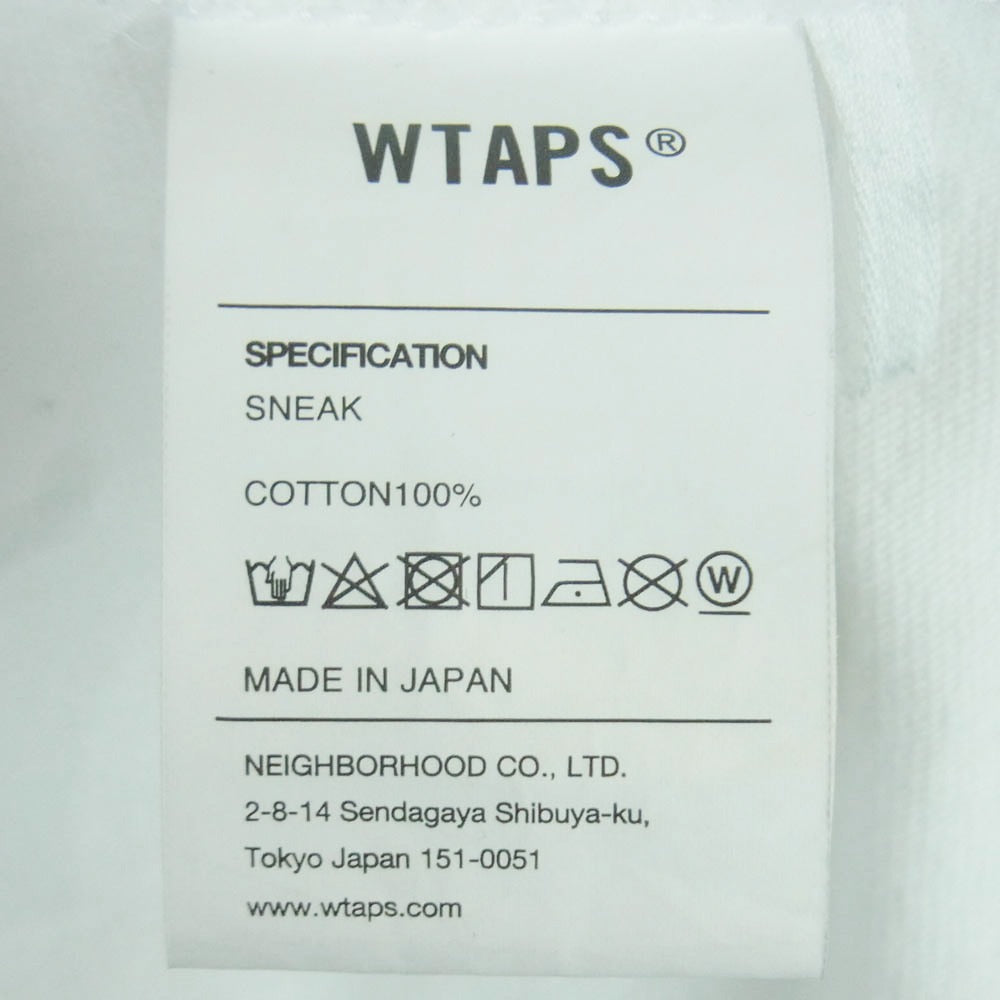 WTAPS ダブルタップス 23SS 231ATDT-LTM02S VISUAL UPARMORED LS COTTON ビジュアル アップアーマード コットン ロングスリーブ 長袖 Tシャツ カットソー ホワイト系 03【中古】