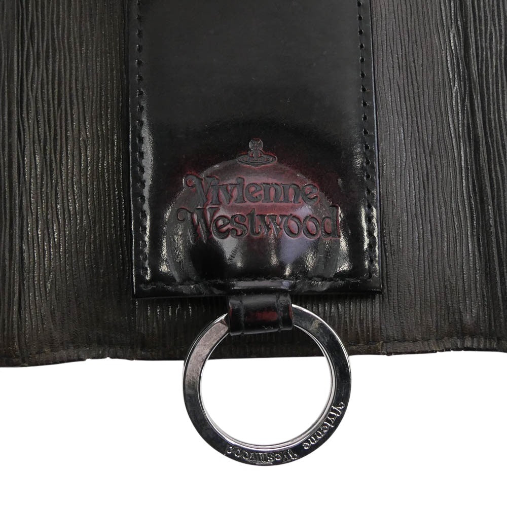 Vivienne Westwood ヴィヴィアンウエストウッド ADVAN レザー アドヴァン キーケース ブラック系 ボルドー系【中古】