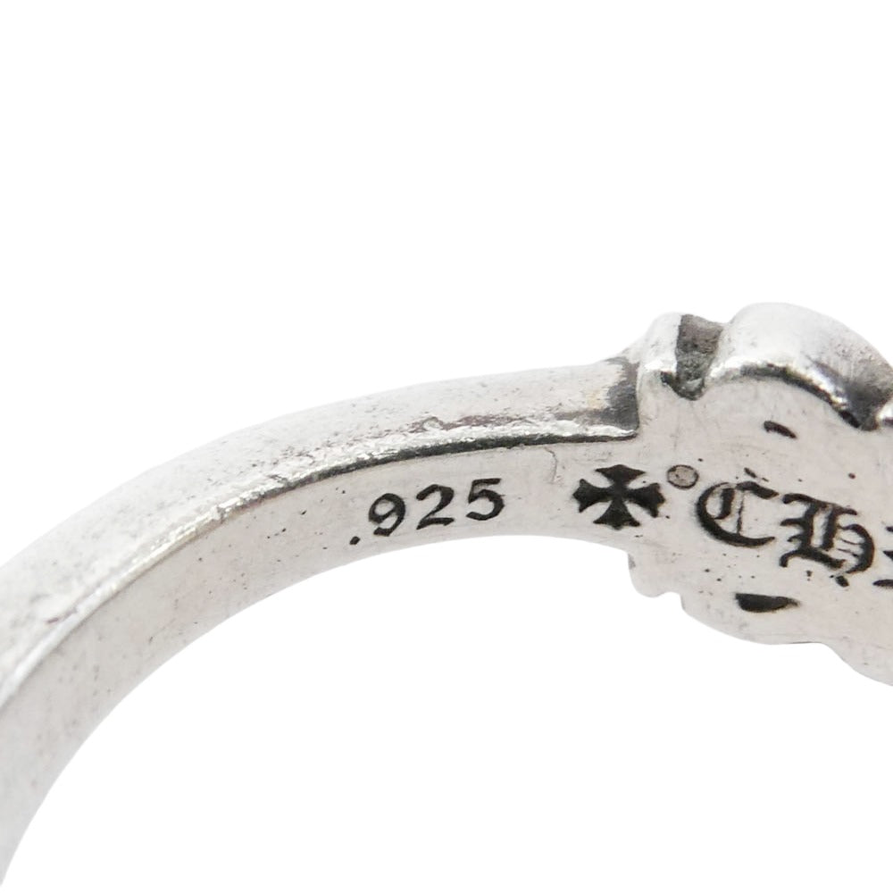 CHROME HEARTS クロムハーツ（原本無） 購入店レシート付属 BABY CLSC ベイビークラシックダブルフローラル シルバーリング シルバー系 6号【中古】