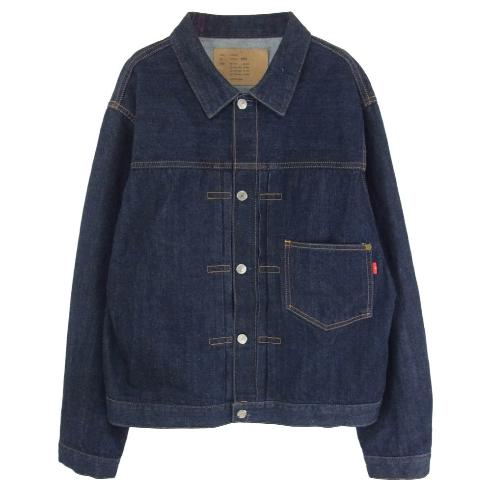 Anachronorm アナクロノーム CONTEXT-005 FRONT TUCK DENIM JACKET コットン デニム ジャケット インディゴブルー系 02【中古】