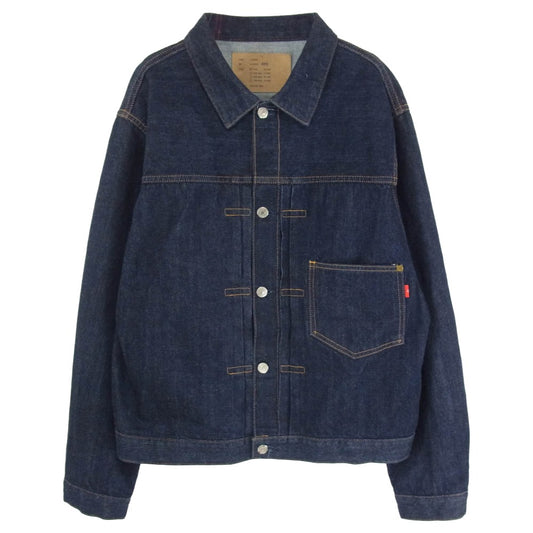 Anachronorm アナクロノーム CONTEXT-005 FRONT TUCK DENIM JACKET コットン デニム ジャケット インディゴブルー系 02【中古】