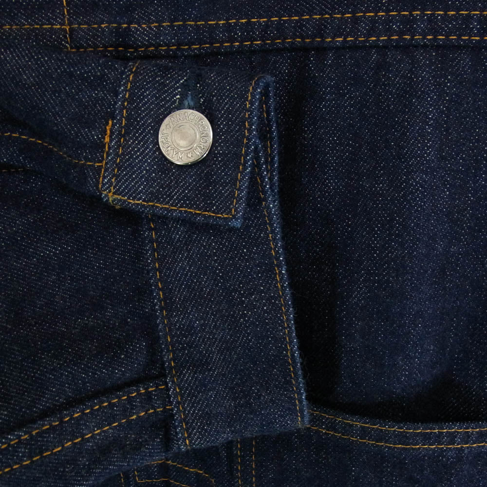 Anachronorm アナクロノーム CONTEXT-005 FRONT TUCK DENIM JACKET コットン デニム ジャケット インディゴブルー系 02【中古】
