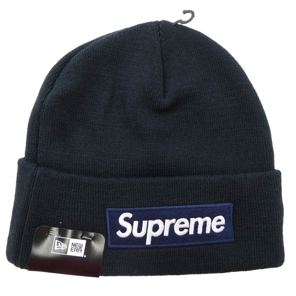 Supreme シュプリーム 25AW ×New Era Box Logo Beanie ニューエラ ボックス ロゴ ビーニー ニット キャップ ダークネイビー系【新古品】【未使用】【中古】